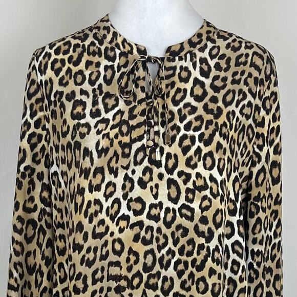 Chico’s Brown Tan Cheetah Print Party Date Night Dress NWOT Size 4 - Picture 3 of 13